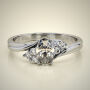 PAVE SOLITAIRE RING ENG052